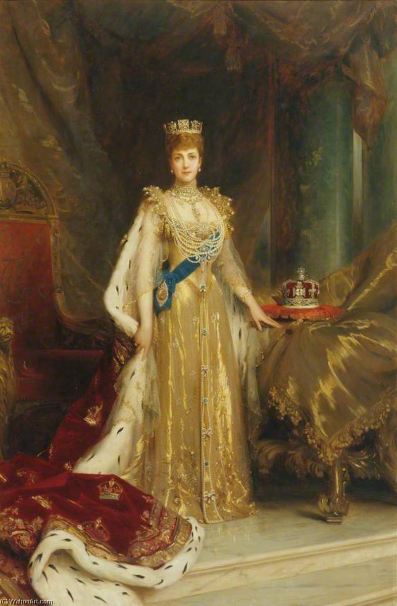 Alexandra Of Denmark (1844–1925), Queen Consort Of King Edward Vii (copy After Luke Fildes) — John Houston