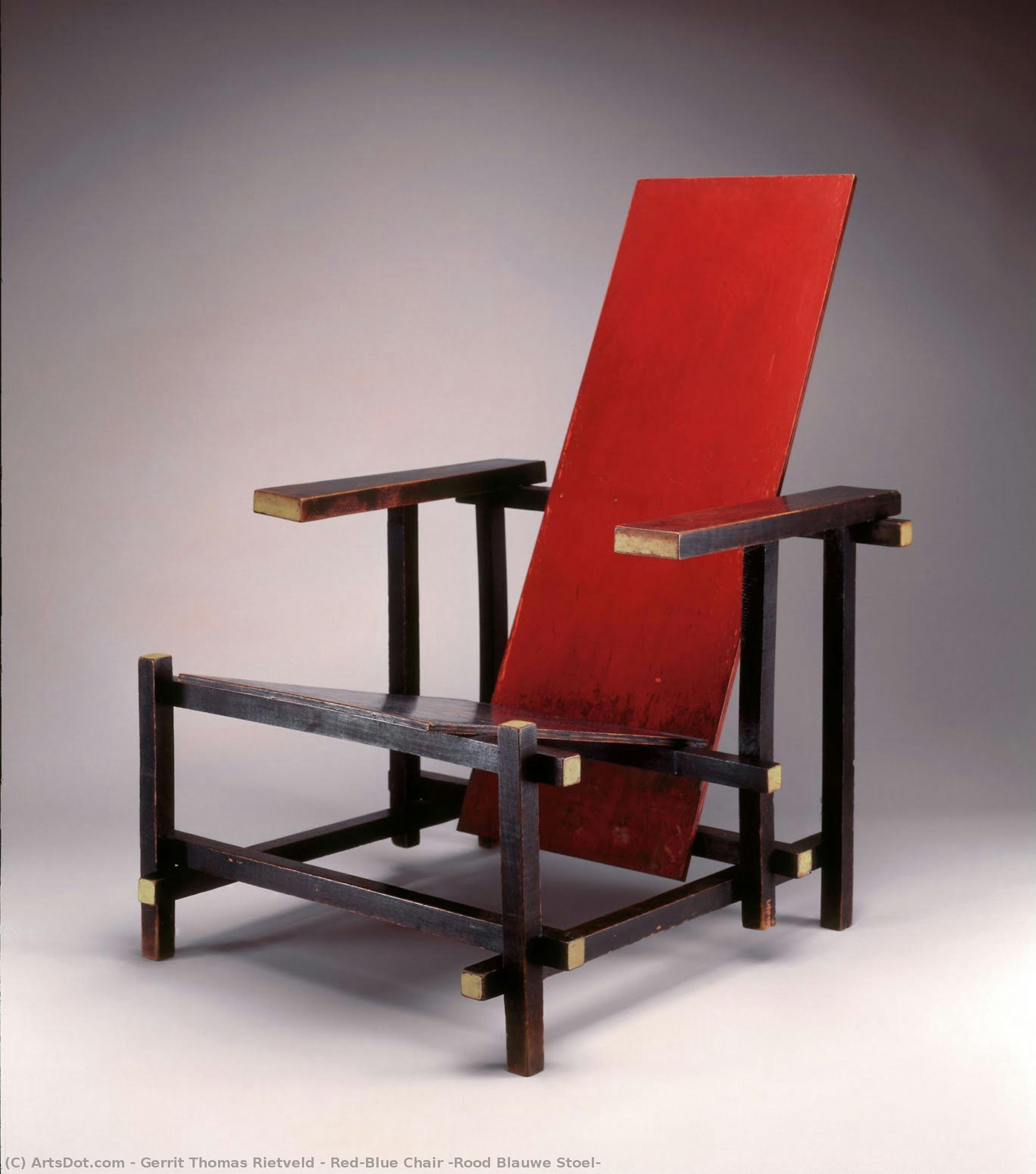 Red/blue Chair (rood Blauwe Stoel) — Gerrit Thomas Rietveld