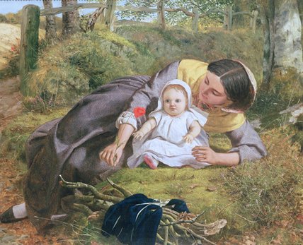 Mother And Child With A Poppy — Frederick Richard Pickersgill
