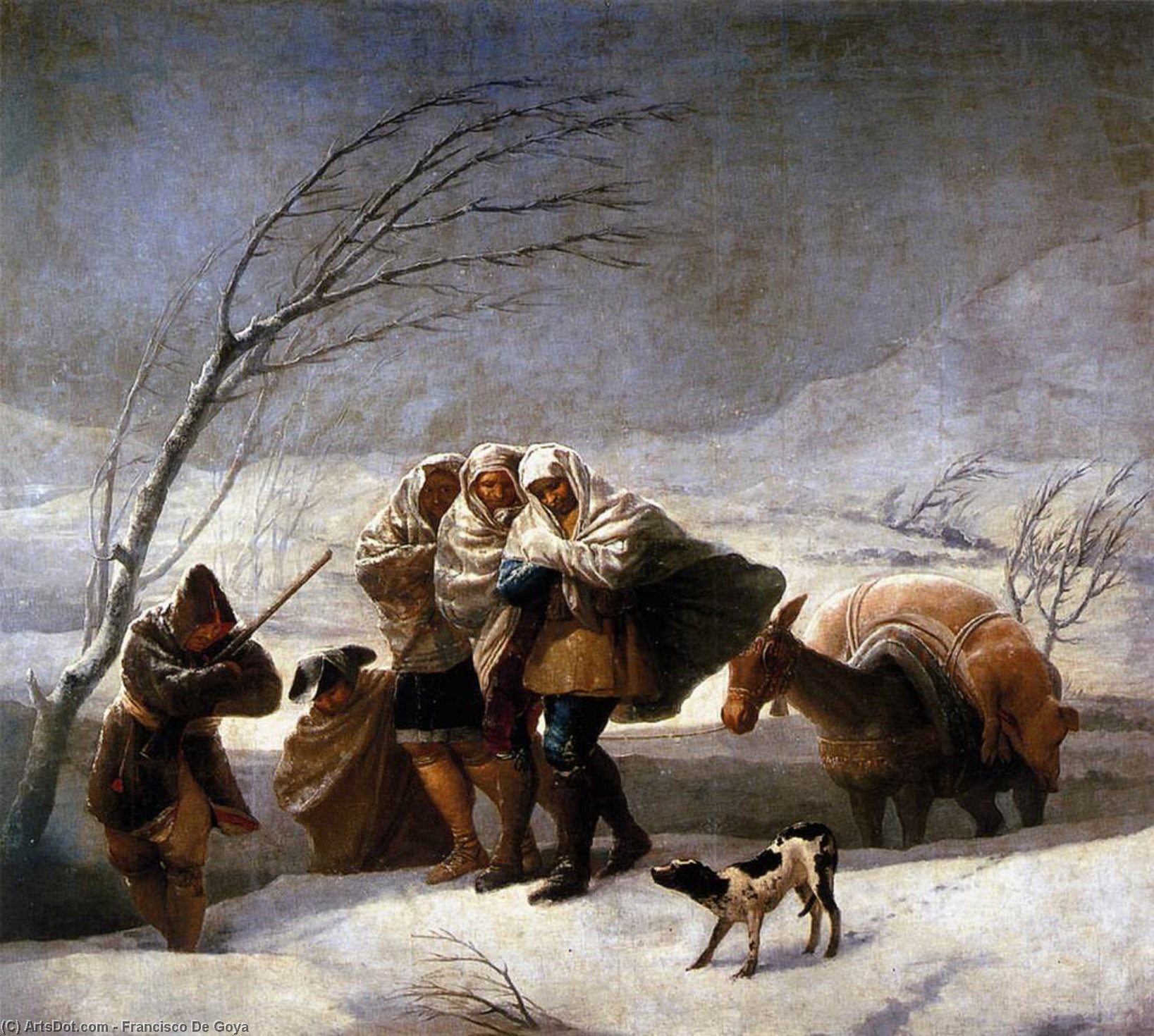 The Snowstorm — Франсиско Гоја