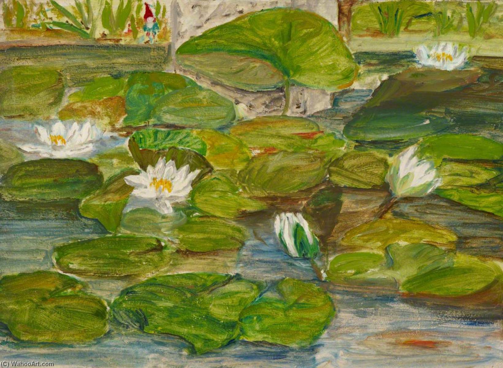 Waterlilies In The Garden — Myfanwy Baker