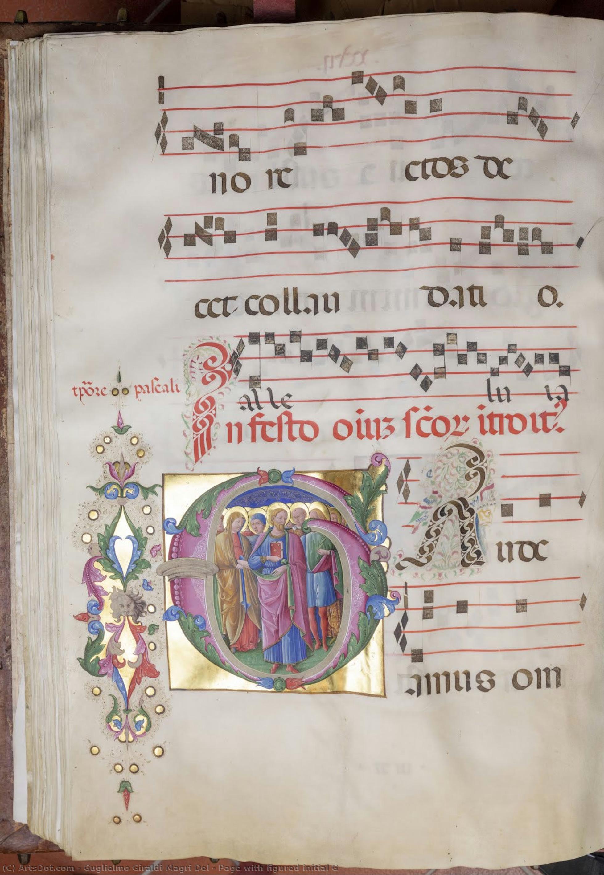 Page With Figured Initial G — Guglielmo Giraldi Magri Del