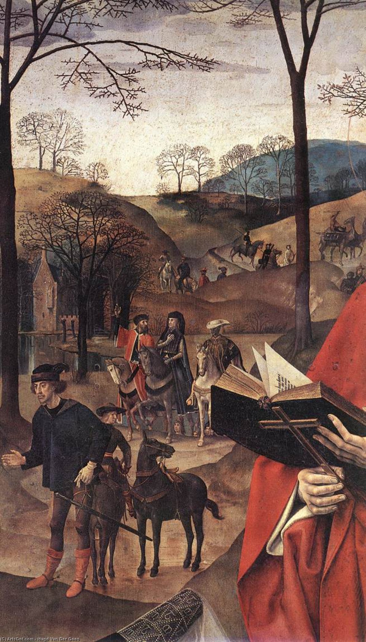 Heilige Margareta Und Maria Magdalena Mit Maria Portinari (detail) (13) — Hugo Van Der Goes