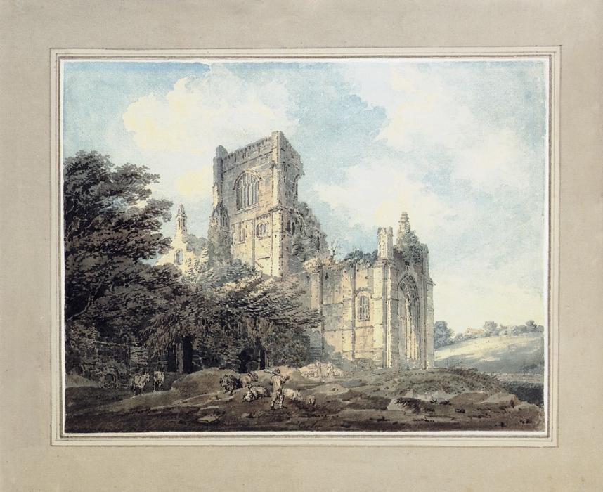 Kirkstall Abbey, Yorkshire, From The South­east (after James Moore) — Thomas Girtin