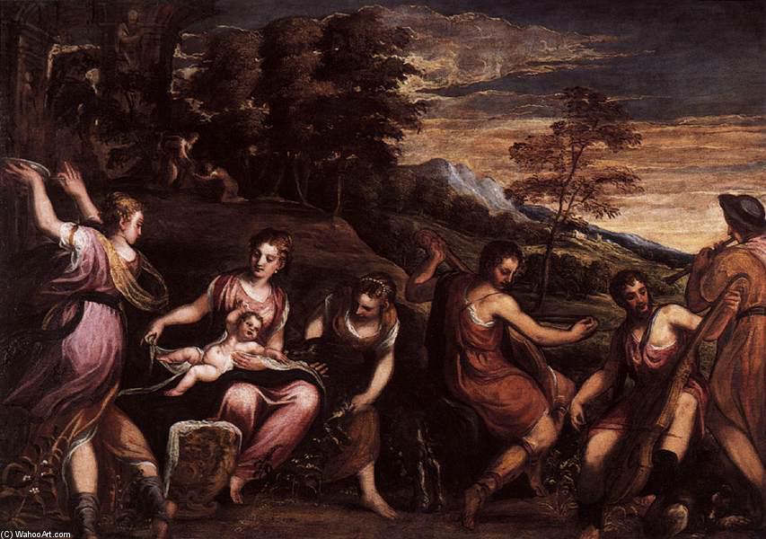 The Infancy Of Jupiter — Andrea Schiavone (andrea Meldolla)