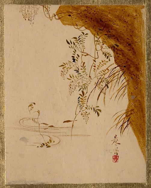 Overhanging Cliff — Shibata Zeshin