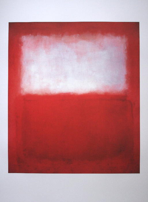 White On Red — Mark Rothko