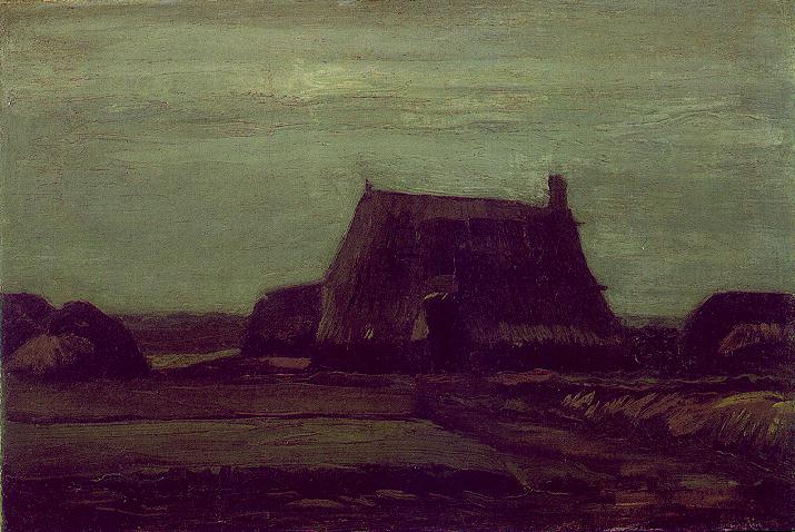Farm With Stacks Of Peat — Vincent Willem Van Gogh