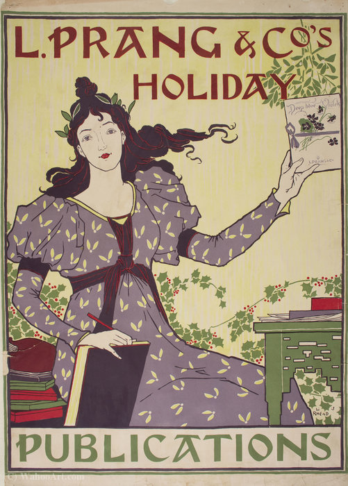 'l. Prang ^ Co's. Holiday Publications', (56 X 39 Cm) (1895) — Louis John Rhead
