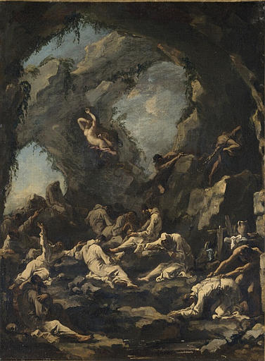 Moines En Prière Tentés Par Le Démon — Sebastiano Ricci