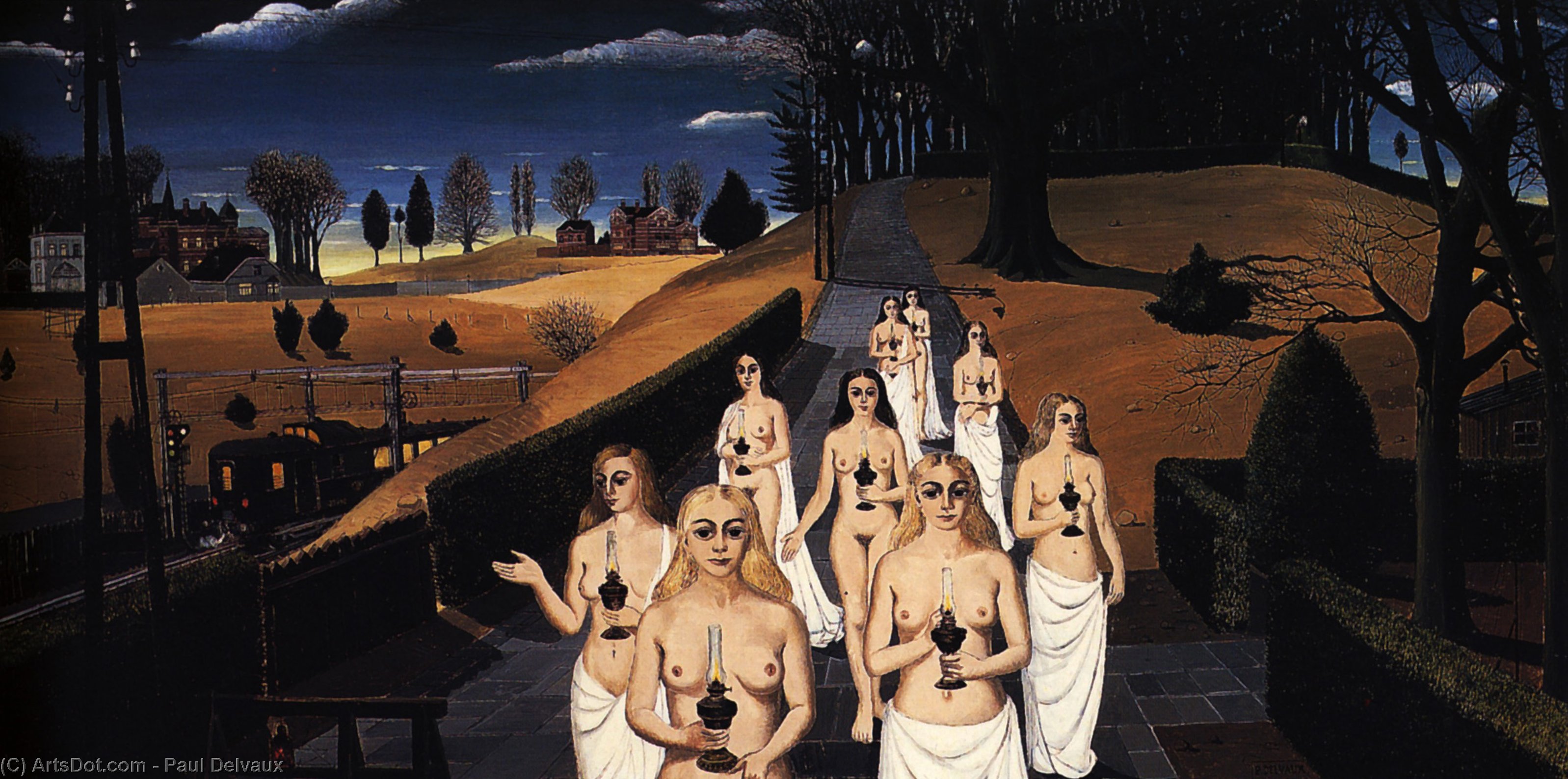 The Cortege — Paul Delvaux