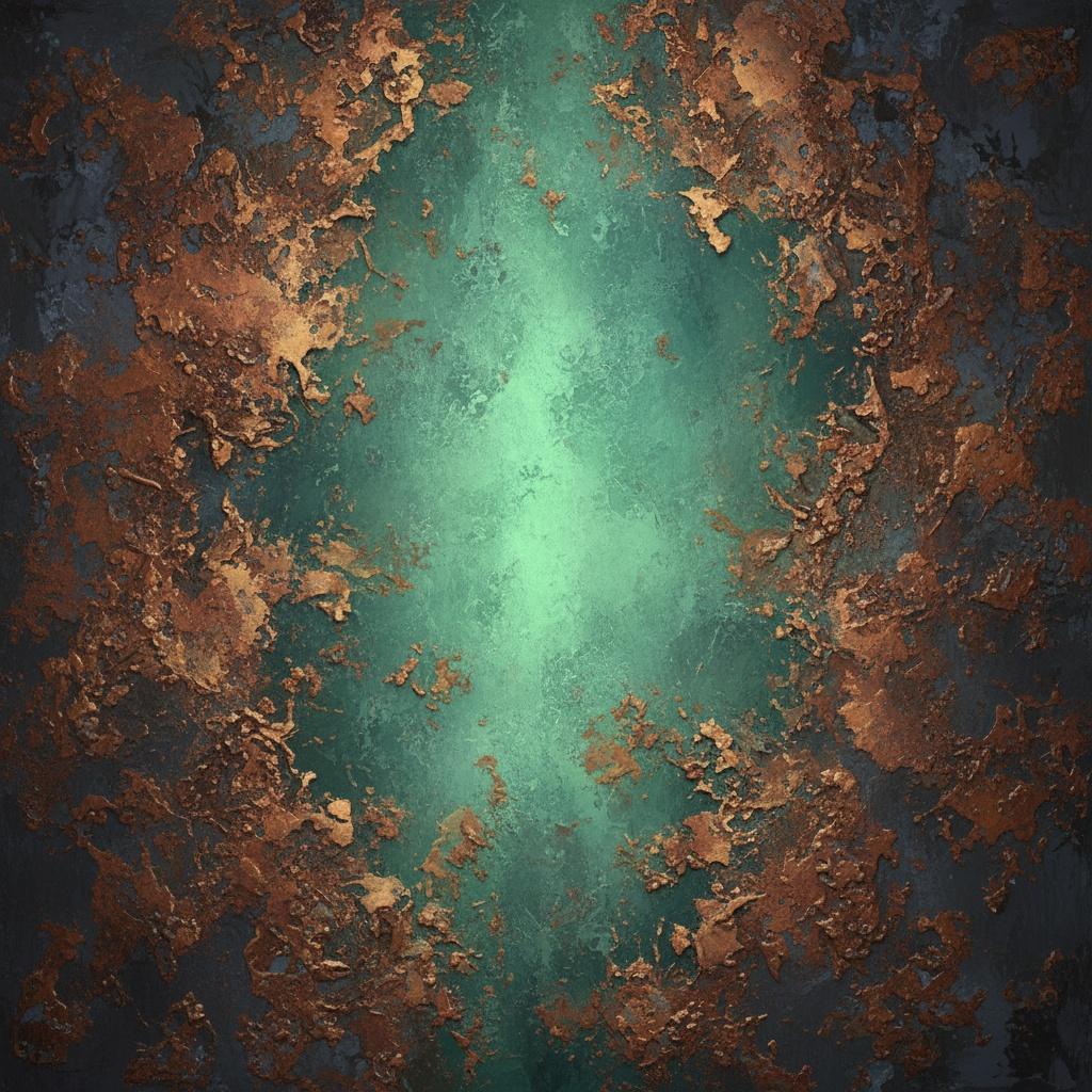 Luminous Fracture Amidst The Eroded Fragments Of A Burnished Bronze Horizon — David Moreau
