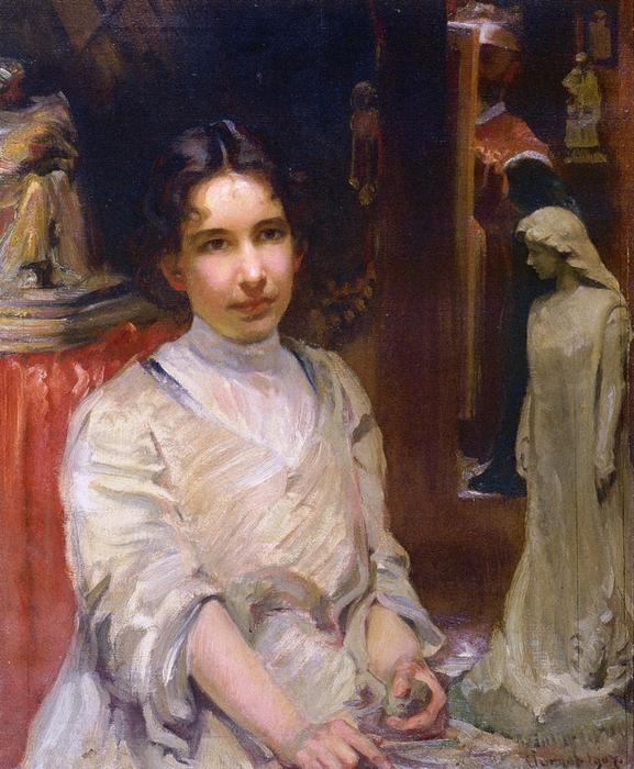 Portrait Of Bessie Potter Vonnoh — Robert Vonnoh