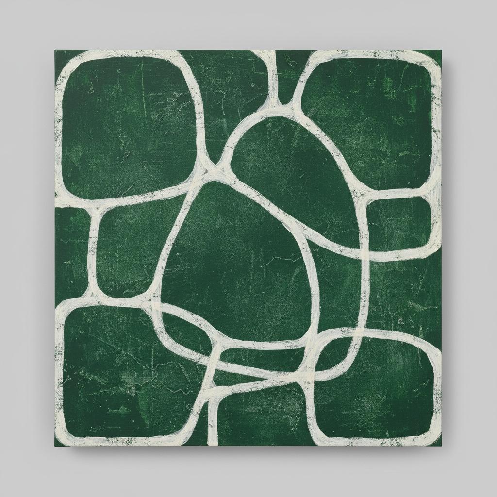 Ephemeral Cartographies Of Verdant Silence Under Weathered Lines — Christian Noiret