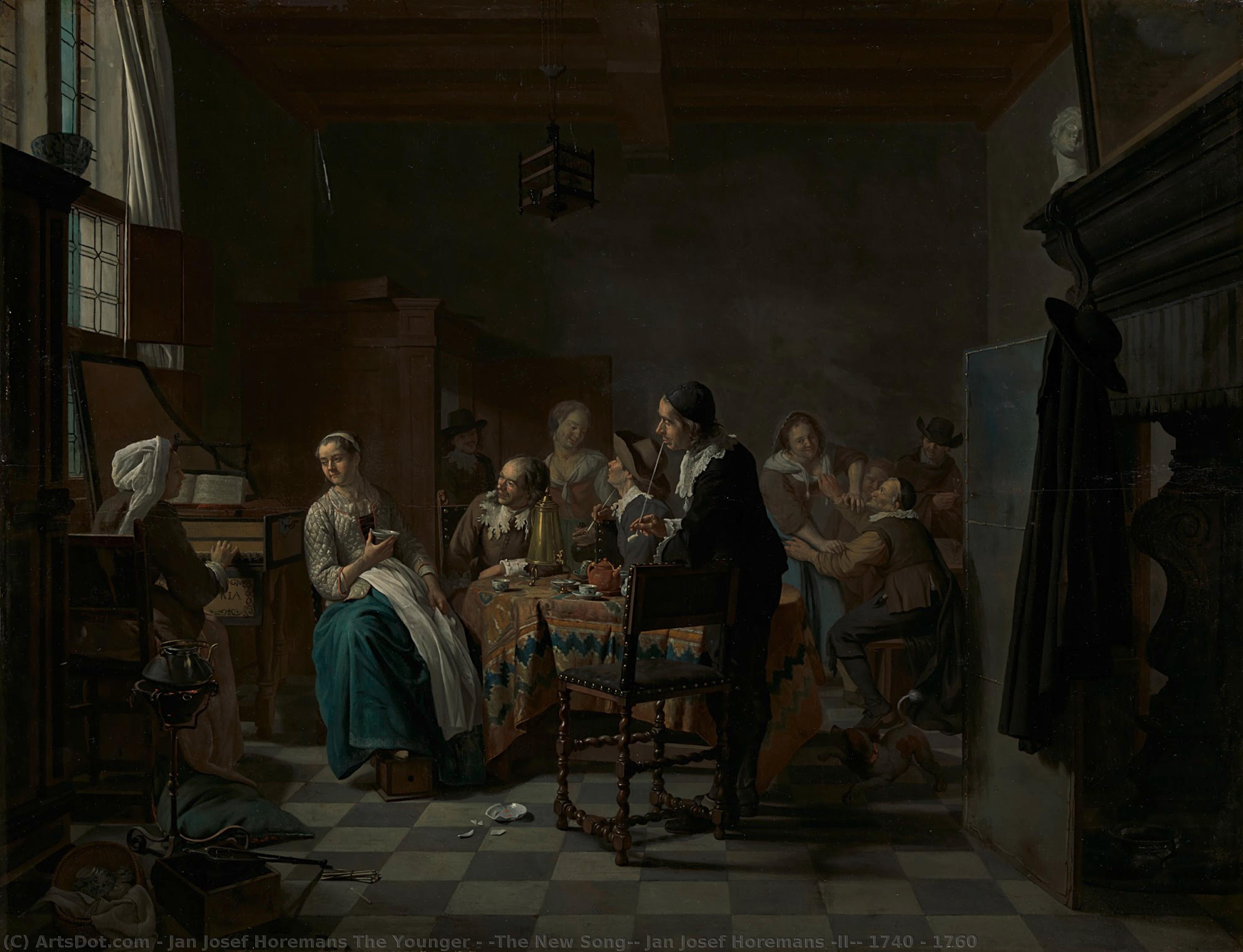 "the New Song", Jan Josef Horemans (ii), 1740 - 1760 — Jan Josef Horemans The Younger