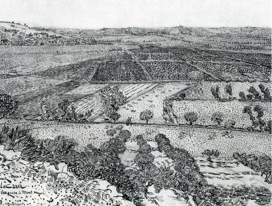 La Crau Ausblick Vom Montmajour — Vincent Willem Van Gogh