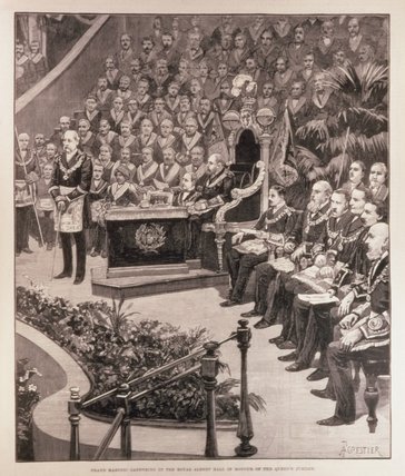 Grand Masonic Gathering In The Royal Albert Hall — Amédée Forestier
