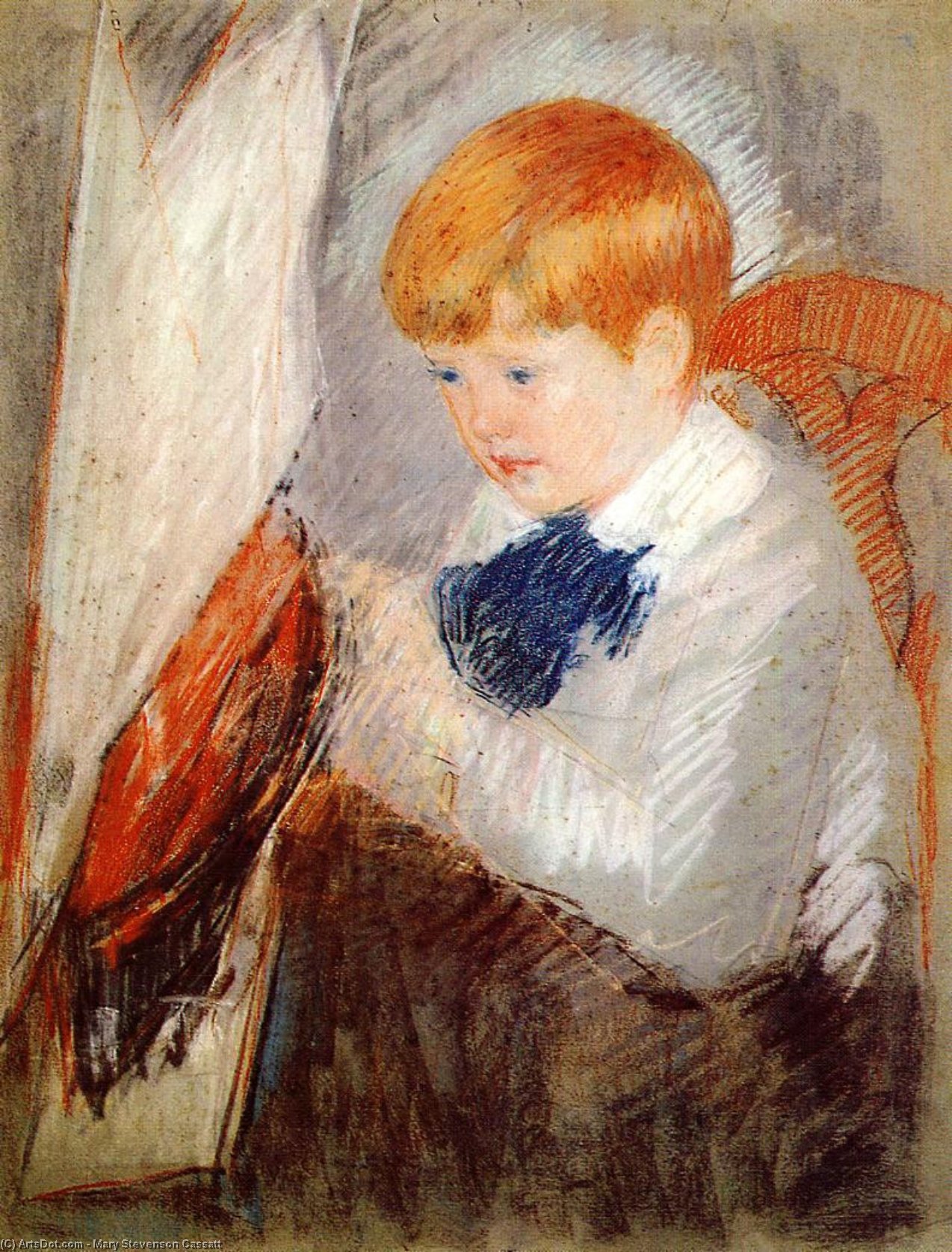 Robert And His Sailboat — Mary Stevenson Cassatt