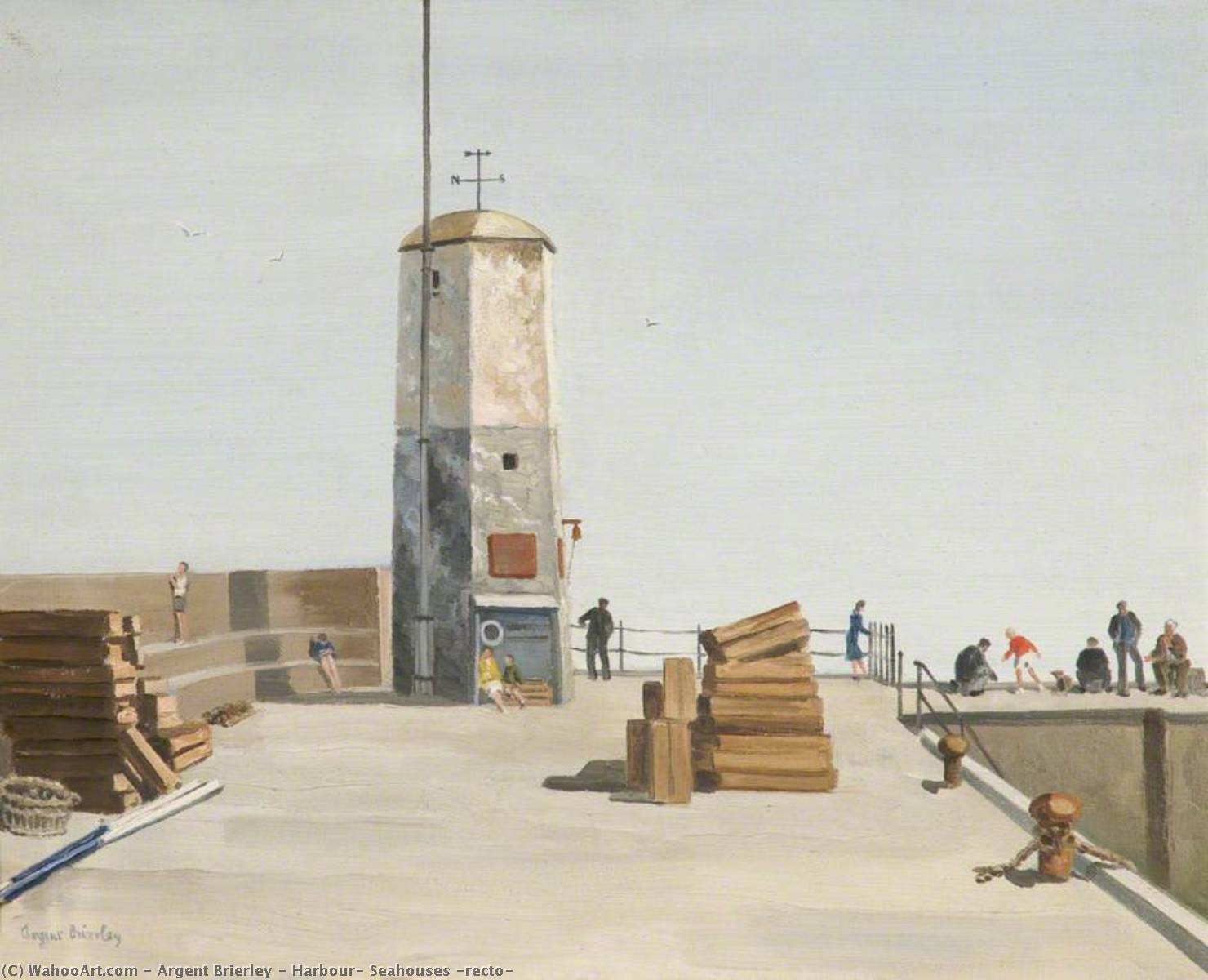 Harbour, Seahouses (recto) — Argent Brierley