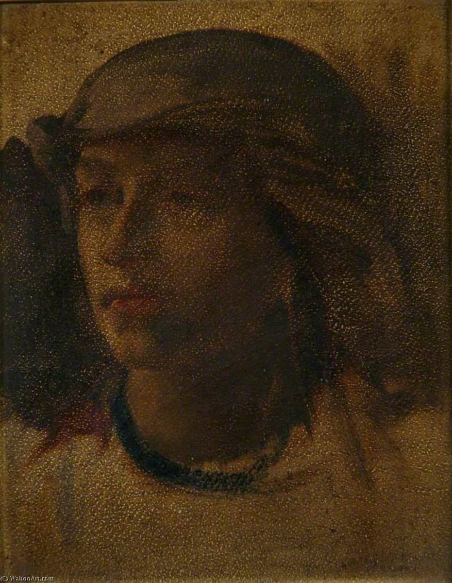 Head Of A Girl — Sir Frederic Lord Leighton