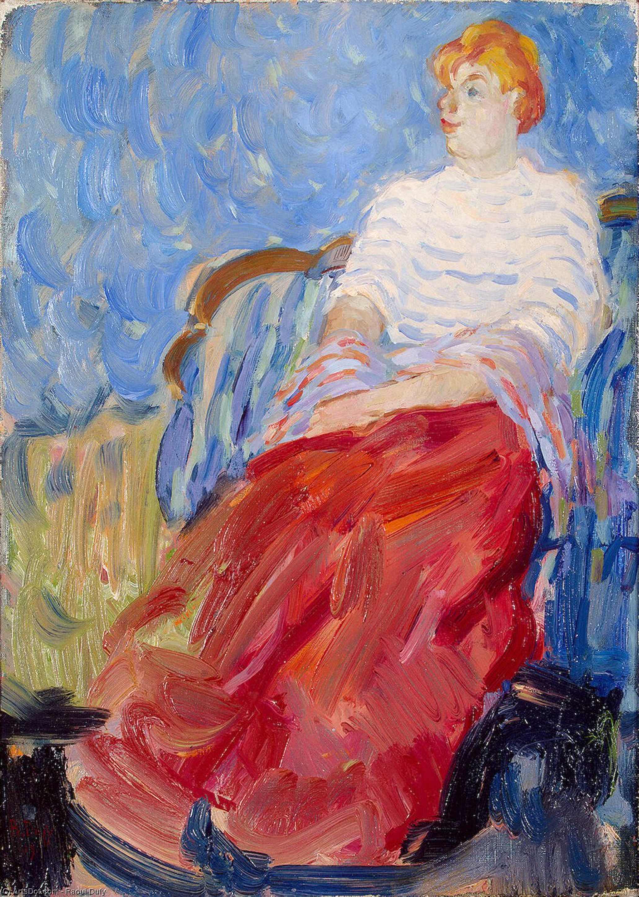 Portrait Of The Artist's Sister, Suzanne Dufy — Raoul Dufy