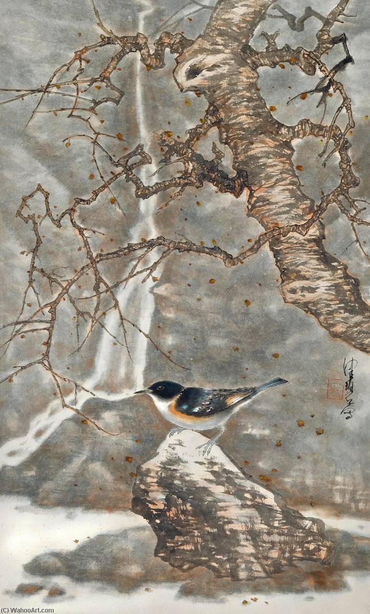 Bird Amid Autumn Leaves — Chen Peiqiu