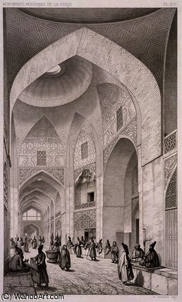 Cloth Market, In Isfahan — Pascal Xavier Coste