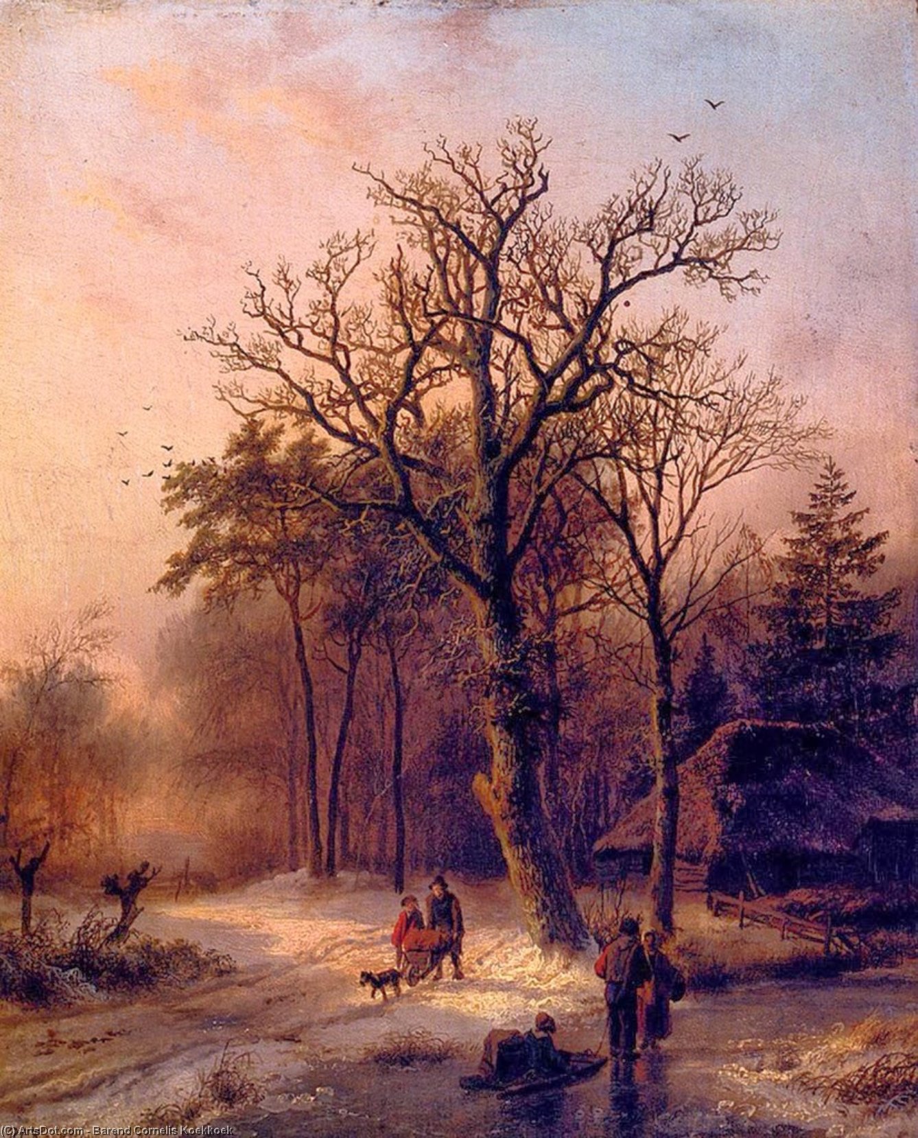 Forest In Winter — Barend Cornelis Koekkoek