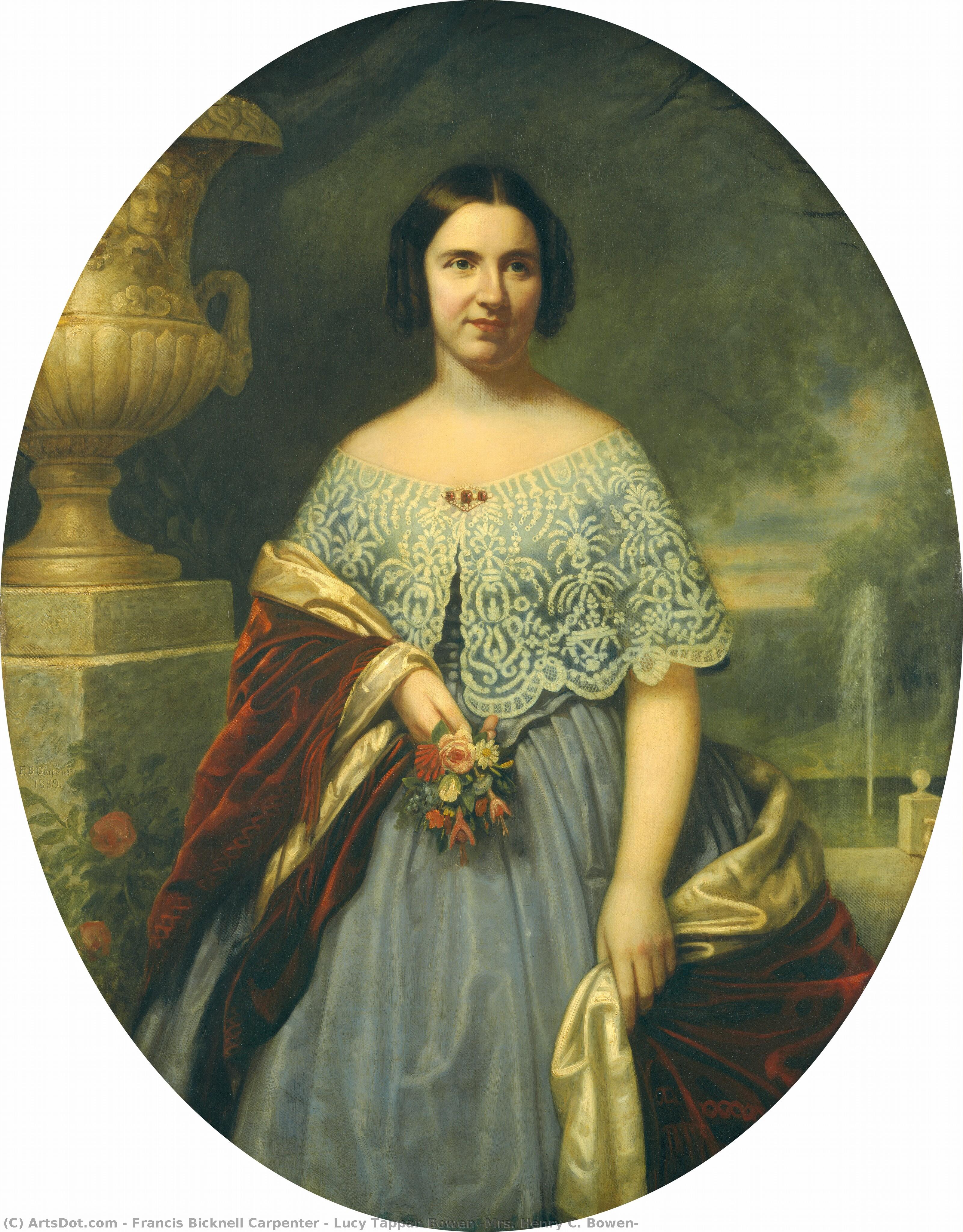 Lucy Tappan Bowen (mrs. Henry C. Bowen) — Francis Bicknell Carpenter