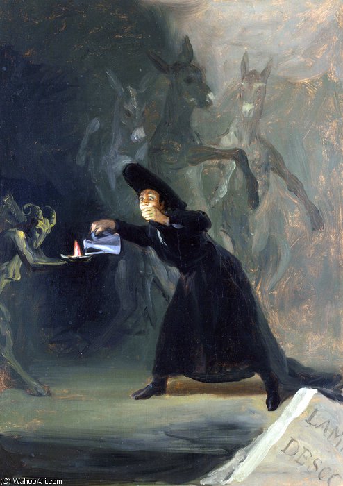 A Scene From 'the Forcibly Bewitched' — Francisco José De Goya Y Lucientes