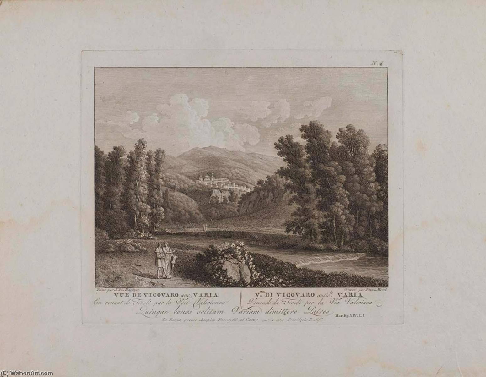 Vue De Vicovaro Anc. Varia (no. 1) — Francois Morel