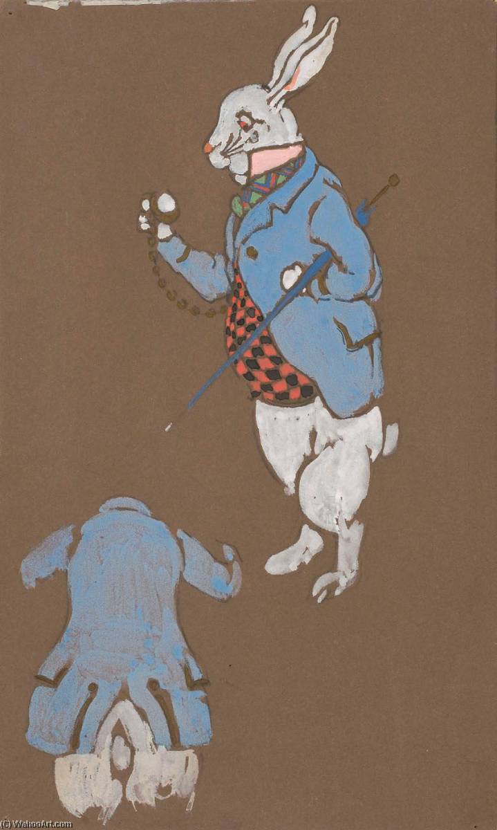 White Rabbit (costume Design For Alice In Wonderland, 1915) — William Penhallow Henderson