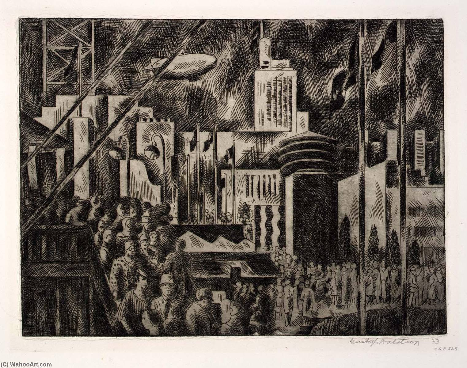 Night, Chicago World's Fair — Gustaf Oscar Dalström