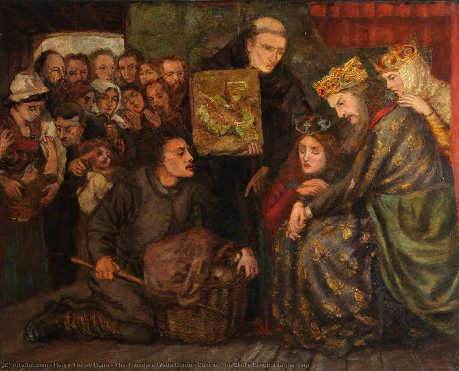 The Theodore Watts Dunton Cabinet The Skulls Brought To The King — Henry Treffry Dunn