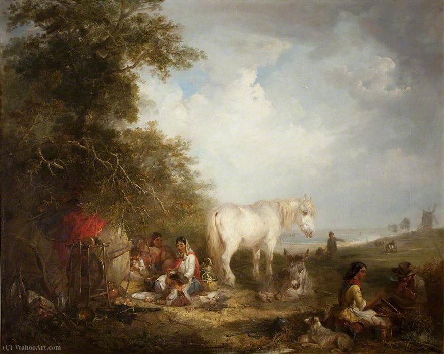 A Gypsy Scene — Edward Robert Smythe
