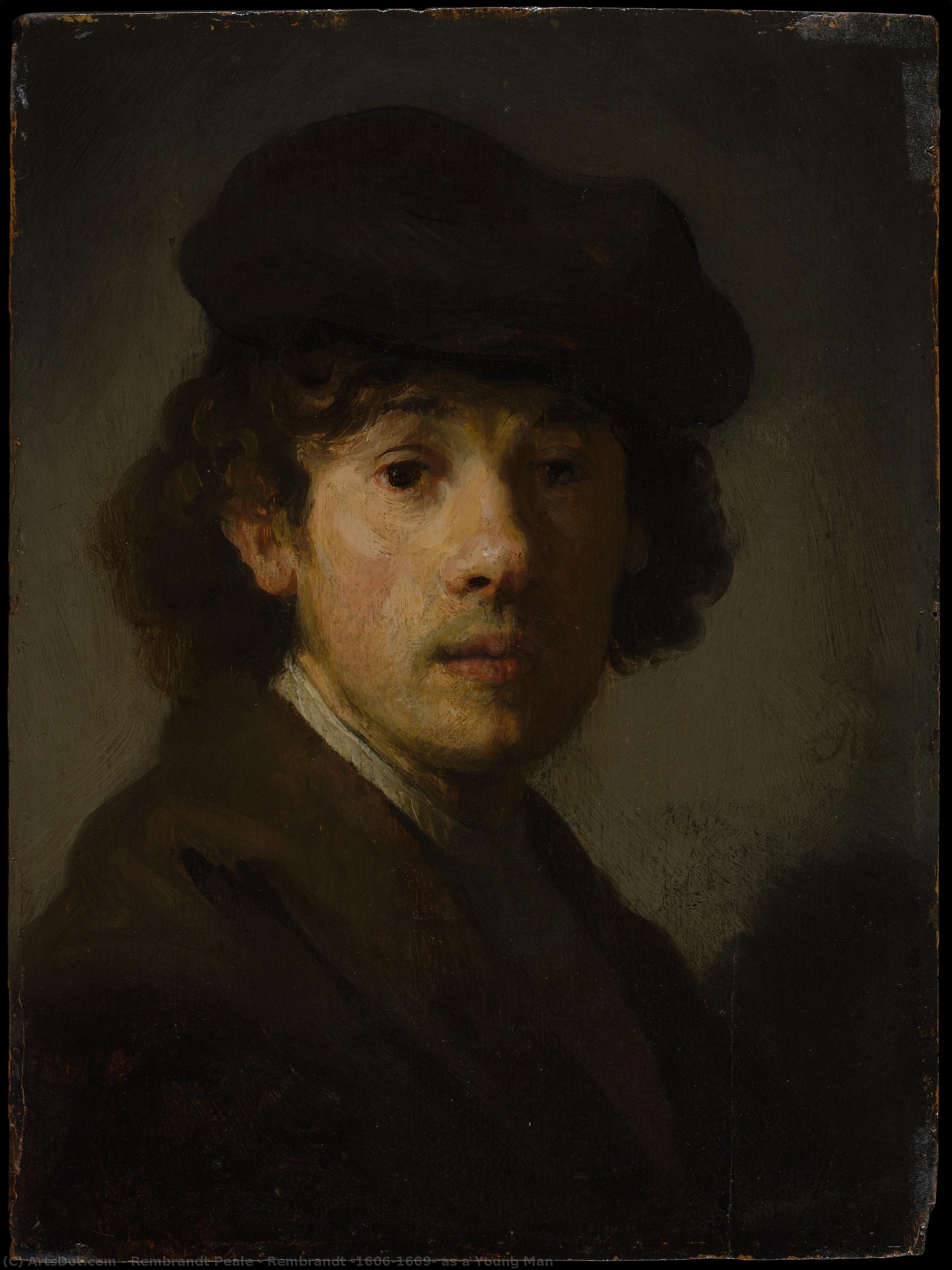 Rembrandt (1606–1669) As A Young Man — Rembrandt Peale