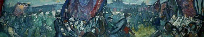 Durham Miners' Gala Day Scene (cartoon) — Norman Stansfield Cornish