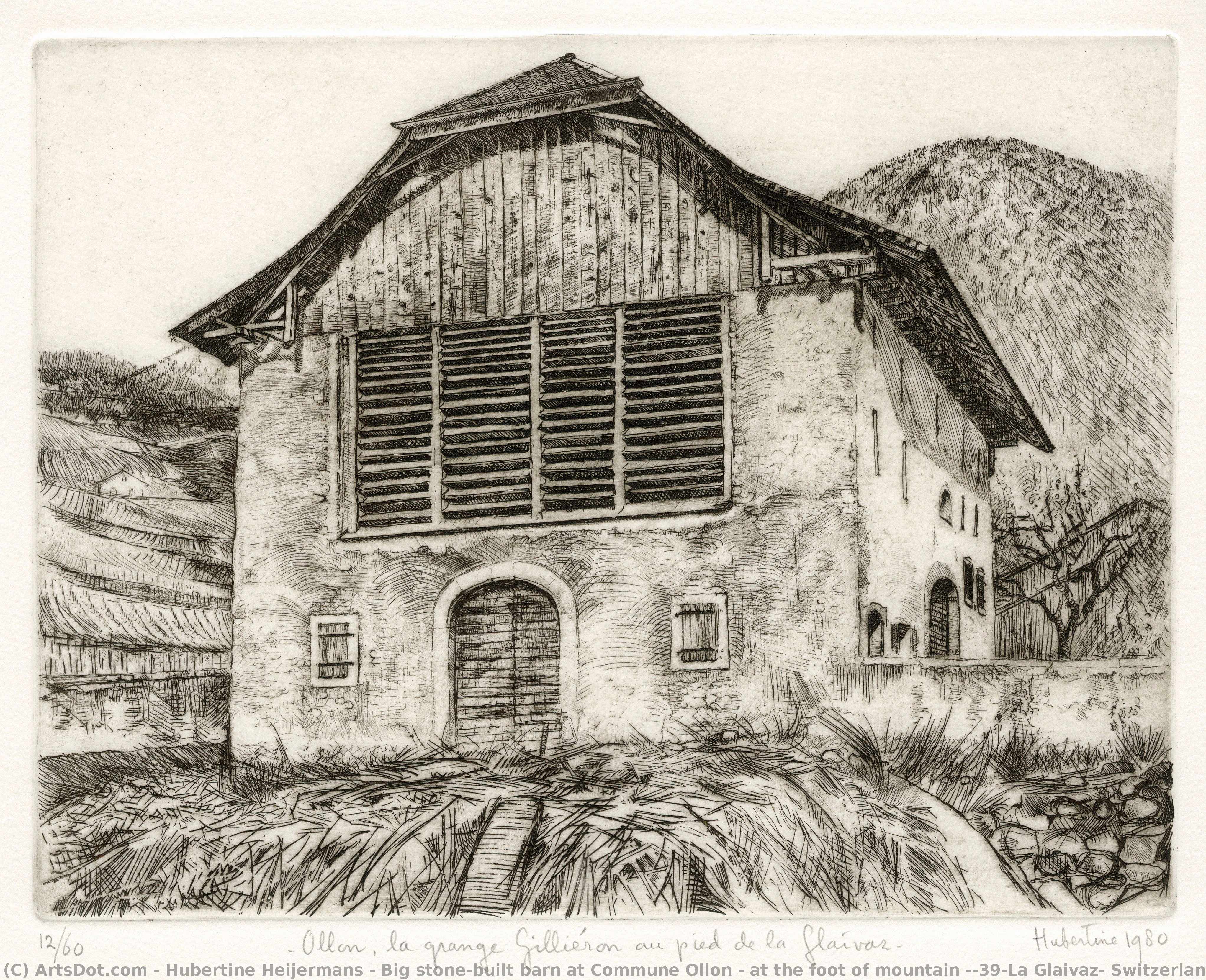 Big Stone-built Barn At Commune Ollon - At The Foot Of Mountain 'la Glaivaz, Switzerland — Hubertine Heijermans