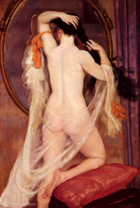 Nu Au Miroir — Henry Caro-delvaille