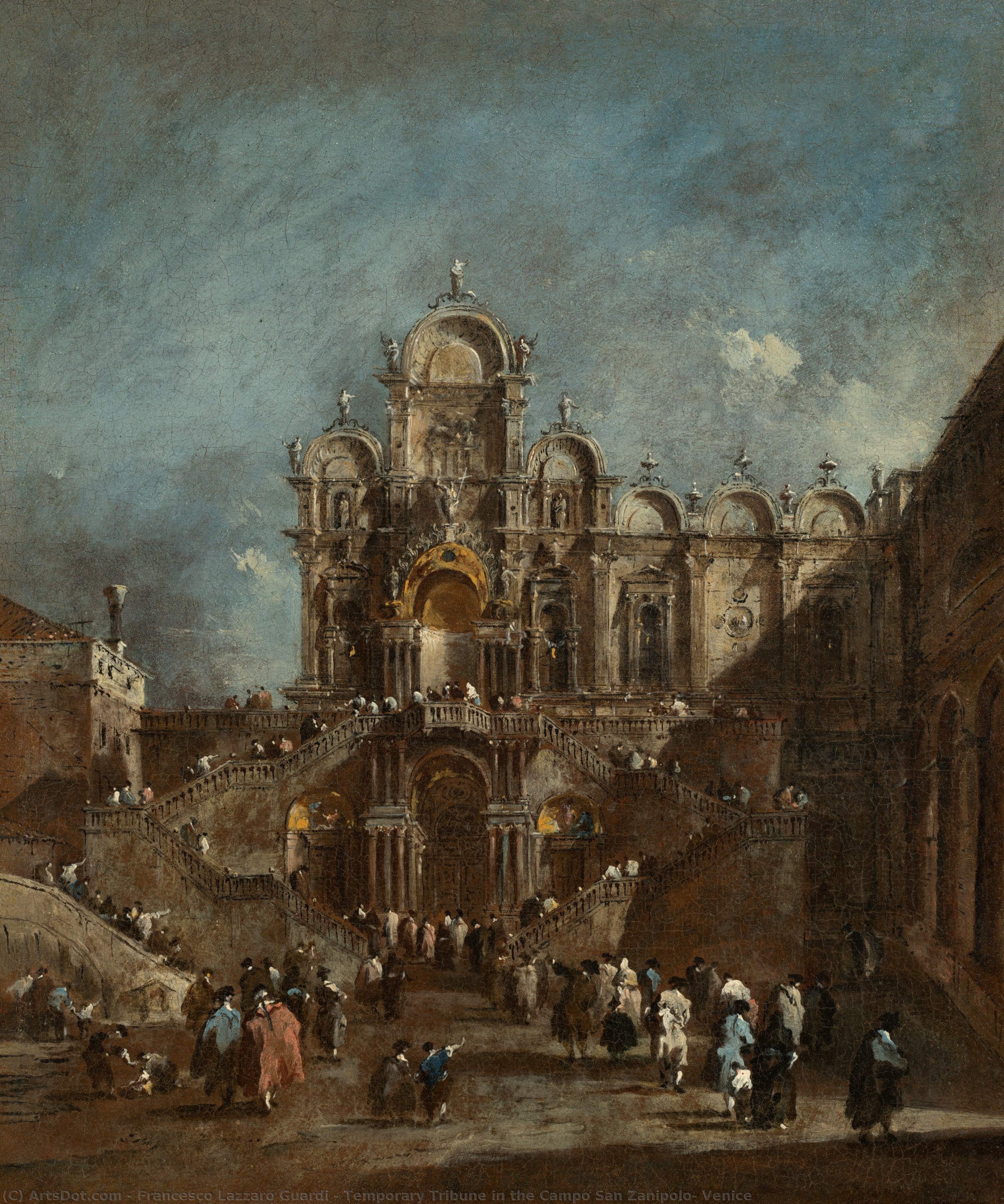 Temporary Tribune In The Campo San Zanipolo, Venice — Francesco Lazzaro Guardi