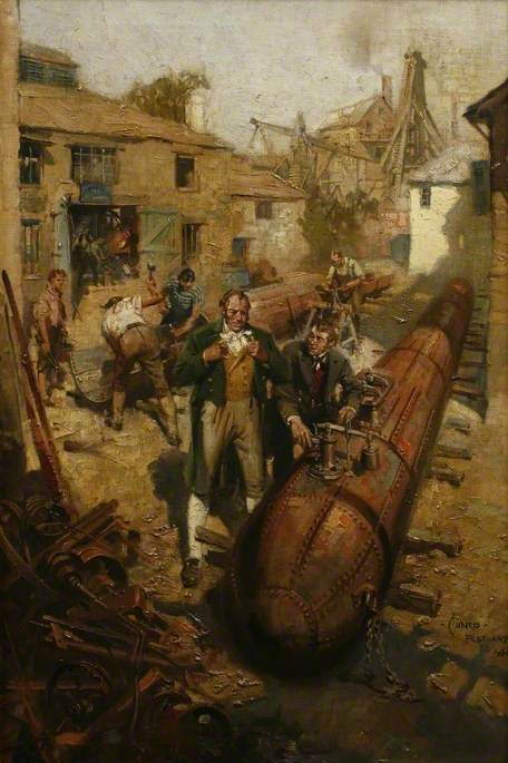 Trevithick And Holman With High Pressure Boiler — Terence Tenison Cuneo