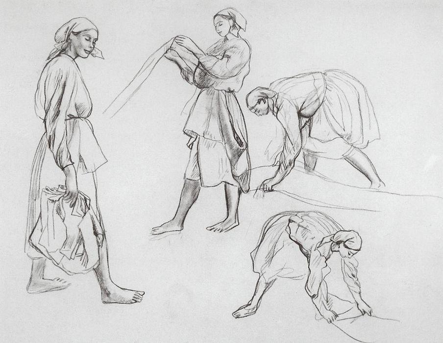 Four Female Figures — Zinaida Serebriakova