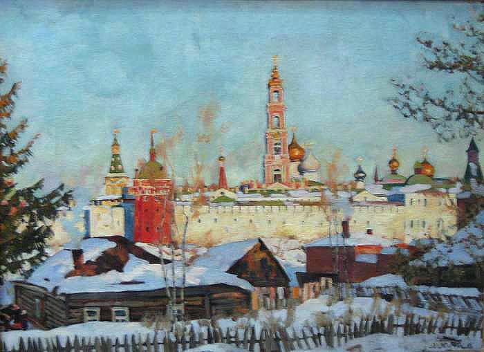 The View Of Troitse-sergiyev Monastery From West — Konstantin Yuon