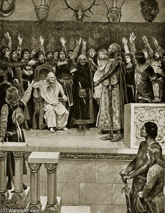 The Election Of The Girl Duchess — Richard Caton Woodville