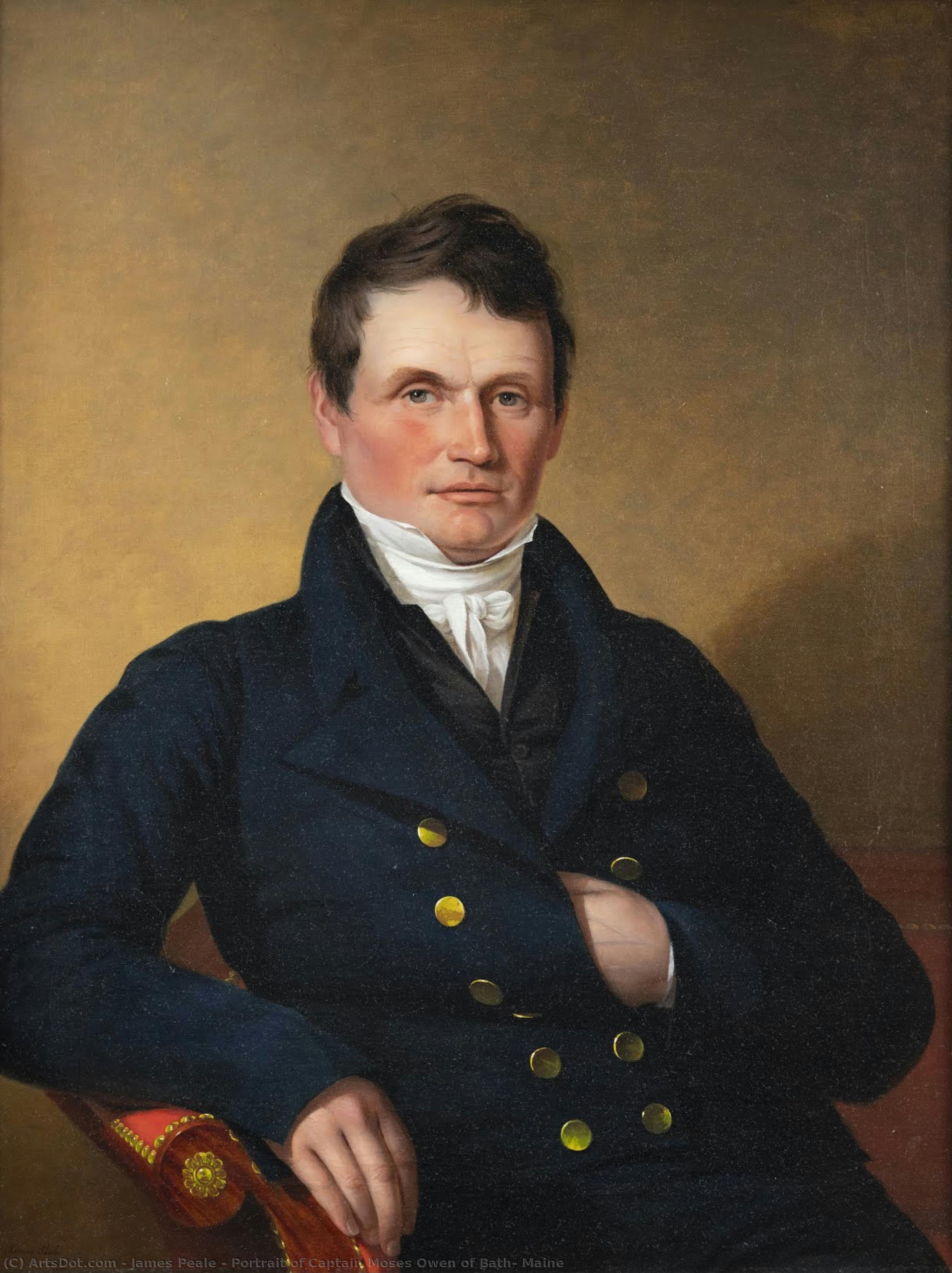 Portrait Of Captain Moses Owen Of Bath, Maine — Džejms Pil