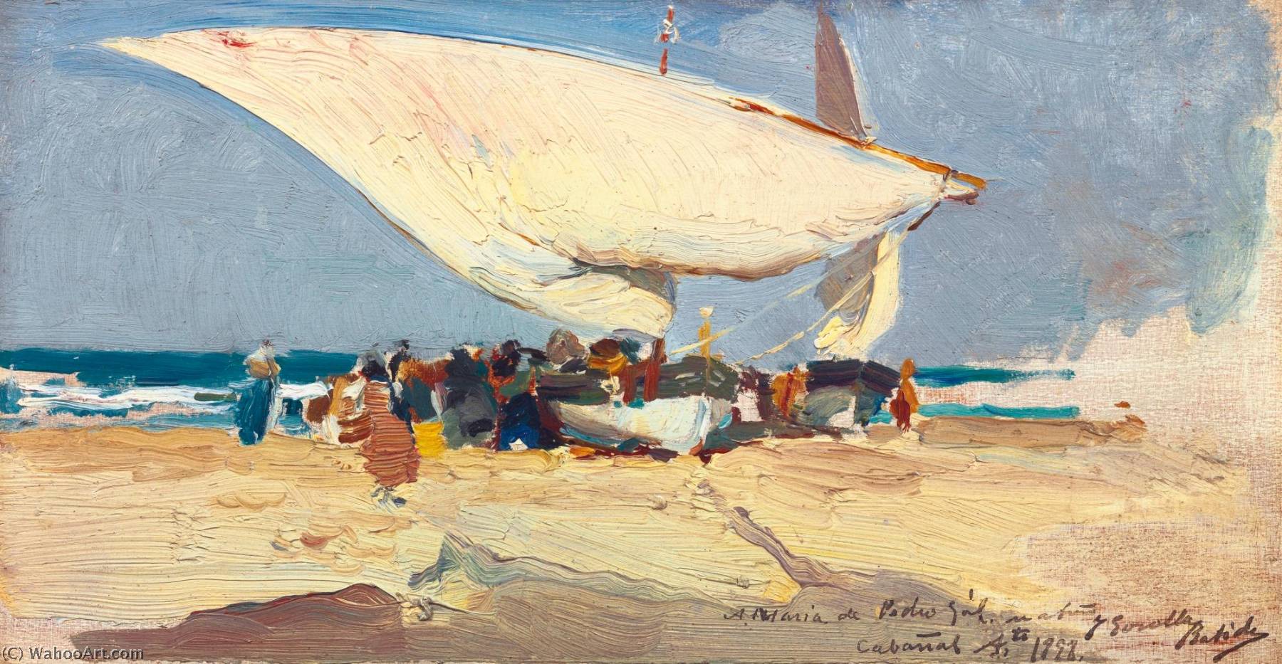 La Llegada De La Pesca. Playa De Valencia (the Return Of The Catch. Valencia Beach) — Joaquín Sorolla Y Bastida