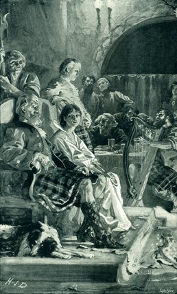 Scene In Hall Of A Highland Chieftain In The — Herbert James Draper
