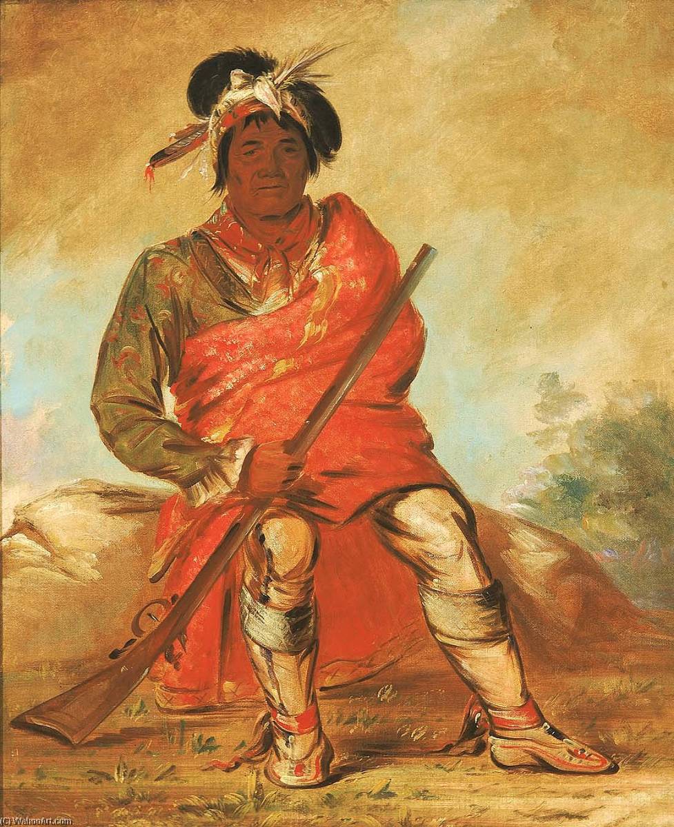 Eteh Ée Fix E Co, Deer Without A Heart, A Chief — George Catlin