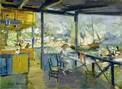A Cafe In Gursuph — Konstantin Alexeievitch Korovin