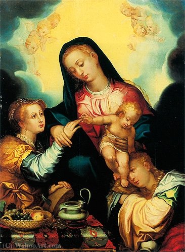 Mystical Marriage Of Saint Catherine. — Joseph Heintz Der Ältere